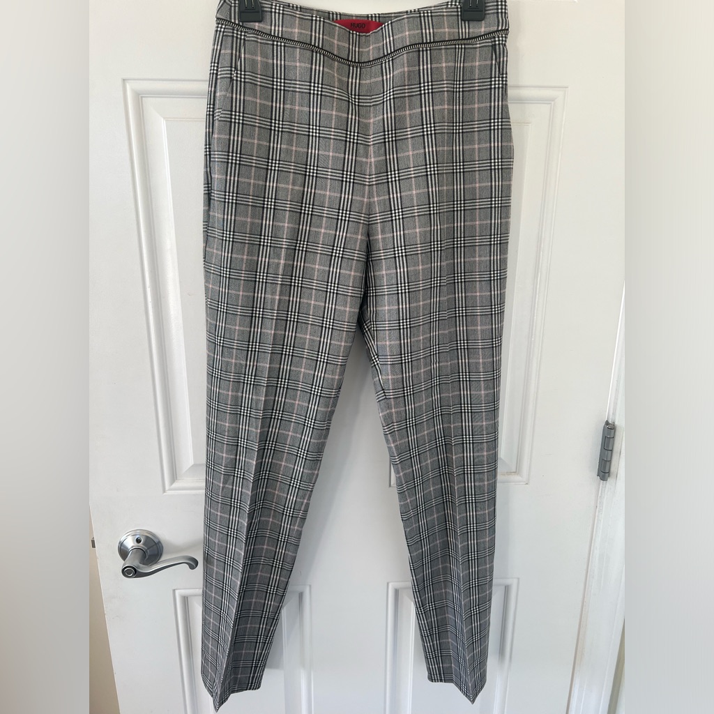 Like New Hugo Boss Plaid Trousers
